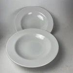 Pair Of Williams Sonoma Brasserie White Rim Soup Bowls, Pasta Bowl, Japan. Fixed Price $36.00.
