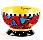 Romero Britto Ceramic Ice-cream Bowl: Hearts ** New. Fixed Price $29.99.