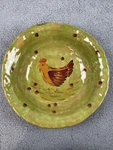 Crate & Barrel Italian La Ceramica Vbc Rooster Pasta Bowl Green, Orange. Fixed Price $38.50.