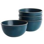 Gibson Home Rockabye 4 Piece Melamine Cereal Bowl Set Dark Teal. Fixed Price $42.61.