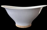 Quirky Ventu Multi-purpose Strainer Colander Serving Bowl W/ Sealed Bamboo Base. Fixed Price $32.00.