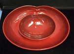 Le Creuset Cerise Tomato Small And Medium Dish Plate Stoneware Free Ship. Fixed Price $85.00.