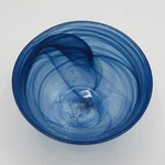 2X Blue Swirl Design Artistic Accents Turkish Glass Cereal/salad/soup Bowls New. Fixed Price $37.17.