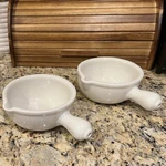 Hall Usa Pottery Sauce Crock Or Soup Chili Bowl W/ Handle & Spout 645 2 Vtg. Fixed Price $35.10.