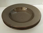 Tag Ltd - Set Of 2 Sonoma Brown 10" Rimmed Soup / Pasta Bowls. Fixed Price $24.00.