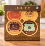 Oneida Olive Oil Plates Set Of 4 Salad Dessert Tuscan Kitchen Stoneware Nib. Fixed Price $17.99.