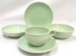 Vintage Iroquois Casual China Russel Wright 5 Piece Lot 2 Bowls Lettuce Green. Fixed Price $50.00.