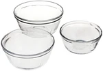 Anchor 3-PIECE Glass Mixing Bowl Set, Clear. Fixed Price $37.22.