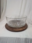 Arcoroc Usa Clear Glass Diamond Starburst Large Bowl Vintage Crystal. Fixed Price $28.52.