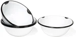 Red Co. Set Of 4 Enamelware Metal Classic 20 Oz Round Cereal Bowl, Distressed Wh. Fixed Price $37.15.