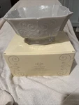 Lenox French Perle Footed Serving Bowl 11" D. 6 Tall. Fixed Price $55.00.