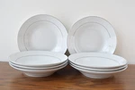Classic Platinum 8 White Porcelain Rimmed Bowl Vintage 1999 Set Of. Fixed Price $58.95.
