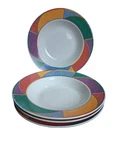 Misono Rhythm 8723 Rim Soup Plate 3/4" Vintage Set Of. Fixed Price $45.00.