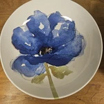 Royal Stafford Blue Poppy Pasta Bowls Set Of 2 Rim Soup 8" England. Fixed Price $28.99.
