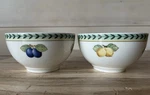 2 Villeroy & Boch French Garden Fleurence Rice Cream Soup Cereal Bowl 5 3/4". Fixed Price $32.99.