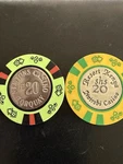 20 Newtons Torquay & Shs Resort Kenya Nairobi Casino Chip Vintage Coin Inlay. Fixed Price $7.00.