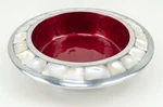 Julia Knight Classic 6.5" Pagoda Bowl Pomegranate With Mosaic Mother Of Pearl. Fixed Price $42.99.