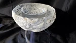 Seguso D' Arte Venetian Murano Glass Bowl Clear Scavo /corroso Finish. Fixed Price $493.00.