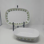 Noritake Progression China Palos Verde 9020, Serving Bowl And Platter. Fixed Price $17.60.