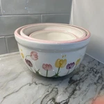 Fresh Mint Ceramic Mixing Bowls, Set Of 3. Fixed Price $14.00.
