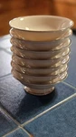 Vintage Classic Dignity Platinum Collection Dessert/sauce Bowls Set Of 7. Fixed Price $17.95.