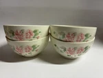 Set Of 4 Vtg Loyd Reston Melamine Tea Rose Cereal Ltd Bowls Cottagecore. Fixed Price $20.99.