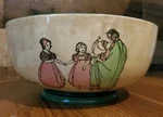 Royal Doulton Springtime Large Footed Serving Fruit Bowl D3119 Art Nouveau -rare. Fixed Price $39.95.