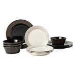 Maison Stoneware Dinnerware Set 12 Piece Ceramic Kitchen Plates. Fixed Price $63.80.