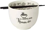 Enesco 6002424 Our Name Is Mud Hopeless Ramen-tic Soup Bowl And Chopsticks Set. Fixed Price $20.00.