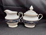 Mikasa "markham" Petite Bone China L6212 Creamer & Sugar Bowl W/lid. Fixed Price $29.99.