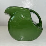 Homer Laughlin Vintage Fiestaware Large Disk Pitcher 1950S Forest Green. Fixed Price $100.00.