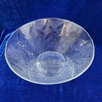 Vintage Coca Cola Coke Embossed Clear Glass Popcorn Snack Bowl. Fixed Price $20.00.