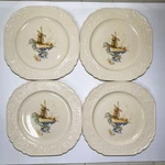 Vintage Universal Cambridge Netherlands Windmill Dinner Plates 9-7/8" Set Of 4. Fixed Price $12.00.