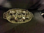 Vintage Leonard 8816 Silverplated Tiered Relish Server With Crystal Trays. Fixed Price $9.25.