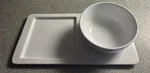 Sur Table White Soup Sandwich Serving Plate Set, Great Condition. Fixed Price $18.30.