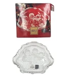 Mikasa Carolers Sweet Dish 8.25" Crystal Christmas Candy Bowl 987/210 Germany. Fixed Price $9.95.