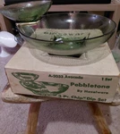 Vintage Hazelware Pebbletone Chip 'n' Dip Set, 3-PIECE With Original Box. Fixed Price $40.00.