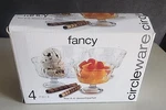 Circleware Eight 8 Oz Dessert Parfait Bowl Set Of 4 Glass New In Box. Fixed Price $15.99.