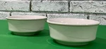 Oneida Espree Cream White Soup / Cereal Set Of 2 Ceramic Dip. Fixed Price $25.95.