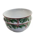 Set Of 2 Royal Norfolk Christmas Holly Wreath Cereal/serving Bowl-rare-brand New. Fixed Price $34.88.