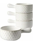 Le Tauci French Onion Soup Bowls, 18 Ounce With Arctic White. Fixed Price $52.92.