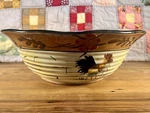 Large Sunrise Rooster Mixing Bowl - Made China. Fixed Price $20.00.