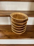 Wooden Bowls By Enrico Products, 8", Set Of 6, New. Fixed Price $90.00.