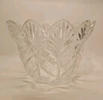 9" Scallop Edge Crystal Bowl Fifth Avenue Portico Model From Poland. Fixed Price $25.00.