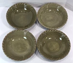Artimino Tuscan Countryside Sage Stoneware Pasta Soup Bowls 8" Set Of 4 Retired. Fixed Price $59.99.