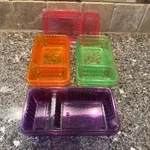 Ltd Commodities Multicolor Plastic 2 Section Snack Dip 7 Pcs Dishes, Craft. Fixed Price $9.99.