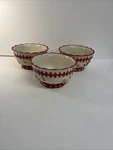 Temptations By Tara Red Gingham Bowl Set!!! (set Of 3) HC1LJ. Fixed Price $22.99.