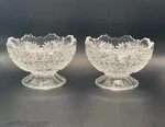 Antique Eapg Bryce Higbee "ten-pointed Star" Footed Berry Bowls (pair). Fixed Price $16.99.