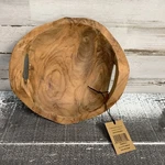 Creative Co Op Small Hand Carved Teak Wood Bowl 8"X7". Fixed Price $25.00.