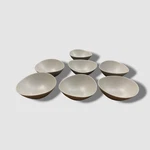 Neiman Marcus Silver Brushstroke Cereal Bowl Set Of 7. Fixed Price $40.78.